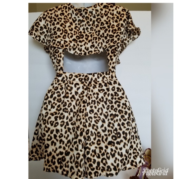 DO+BE Animal Print Leopard Romper - Picture 7 of 8